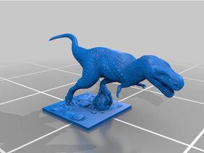 rex tavolo dino dinosauro dungeon draghi esploratore trex tirannosauro 3d print model - Mito3D