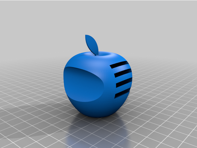 sd fruit carte titulaire soutien pomme 3D print model - Mito3D