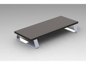 pata para soporte monitor stand leg escritorio ikea legs office patas shelf support 3d print model - Mito3D