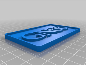 customized platernumber plate 1 3d print model - Mito3D