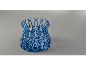 articulé panier décoration ornement stylo titulaire soutien porte crayons crayon sculpture vase 3d print model - Mito3D