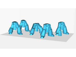 catafracto pierna apoderados 3d print model - Mito3D