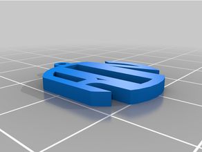 özelleştirilmiş monogram kolye 3d print model - Mito3D