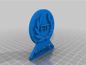 customized ftf geocoingc8pmer coin 3d print model - Mito3D