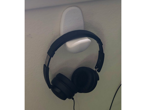 headphones thicc wall hook mount 3d print model - Mito3D