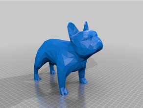 frenchie french bulldog - lowpoly 3d animal animals dog frenchie french bulldog lowpoly lowpolygon