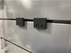 slatwall mounting bracket magnetic tool holder 3d print model - Mito3D