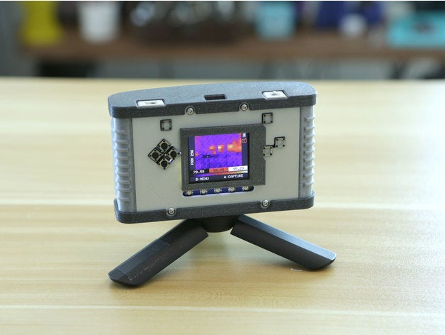 pybadge thermal camera adafruit arduino temperature 3D print model - Mito3D