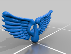 blood drop wings 3d print model - Mito3D