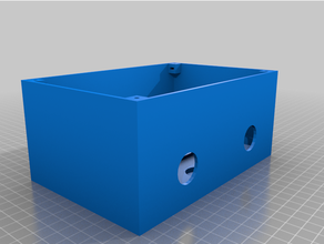 elétrico projeto caixa estrondo trilho 180x120x80 extensão 3d print model - Mito3D