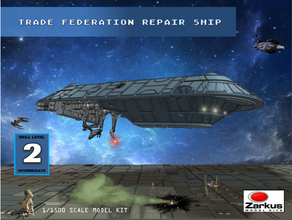trade federation repair ship 3d print model - Mito3D