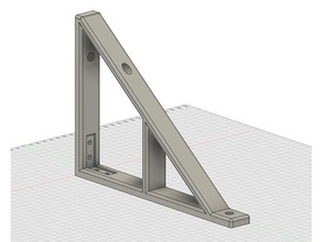 shelf bracket metal 15 reinforcement 3d print model - Mito3D