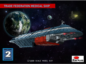 trade federation medical ship starwars star wars zarkus model kits 3d print model - Mito3D