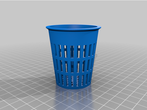 customized 2inch cupparametric net pot cup hydroponics aeroponics fogponics 3d print model - Mito3D