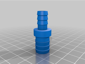 customized hose connector -8-12 customizer 3d print model - Mito3D