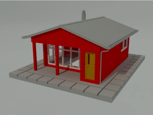 básico casa Tamanho 3D print model - Mito3D