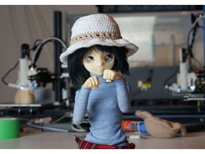 mdd redesign driftgirl's 3d printable ball jointed doll anime character joint bjd female figure nude 3d print model - Mito3D