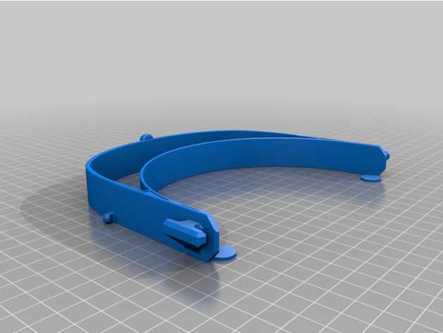 faceshield adapter headlamp covidfaceshield 3D print model - Mito3D