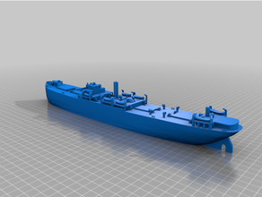 ww1 us Ladung Schiff FC 1057 1 350 Rahmen grausam Meere 3d print model - Mito3D