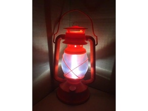recinto remezclar gorra isólido queroseno animico lámpara plato LED ligero 3d print model - Mito3D