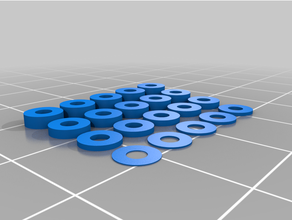 customized washer assortment 3d print model - Mito3D
