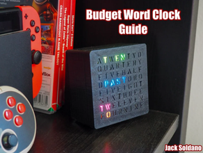 budget rbg word clock rgb 3d print model - Mito3D