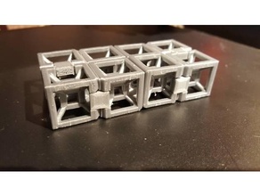 infinite torture cube v2 bigger supports calibration 3d print model - Mito3D