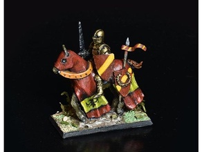 corbeau bretonnian knight 3d print model - Mito3D