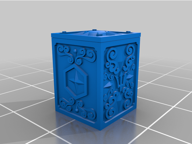 saint seiya poseidon limnades box 3D print model - Mito3D