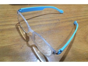 eyeglasses temple replacement repair eyeglesses glasses 3d print model - Mito3D