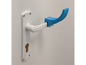 hands free door handle corona coronavirus covid covid-19 opener handsfree 3d print model - Mito3D