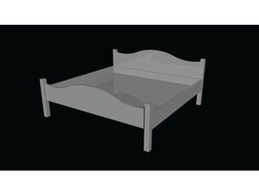 dollhouse bed 3d print model - Mito3D