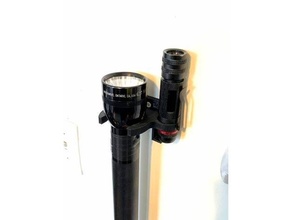 maglite flashlight holder 3d print model - Mito3D