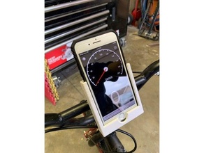 bike phone handlebar holder iphone 3d print model - Mito3D