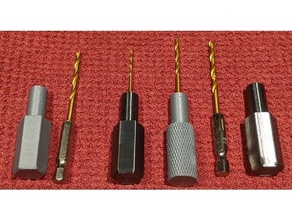 handle hex shank drills screwdriver bits 3d print model - Mito3D