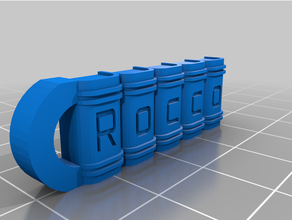 rocco gravé personnalisé 3d print model - Mito3D