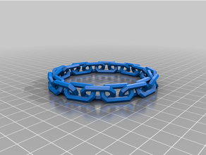 customizchain1ed chain generator 3d print model - Mito3D