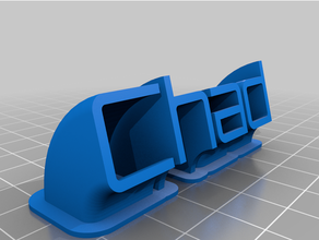 customized chad plate 3d print model - Mito3D