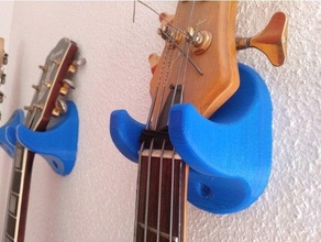 guitar bass wall mount 3d print model - Mito3D