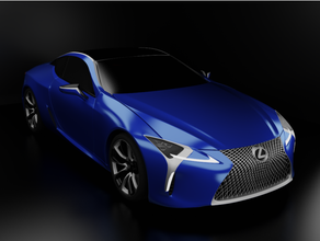 2020 Lexus lc 500h cupê lc500 luxo carro Esportes 3d print model - Mito3D