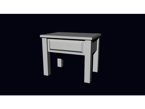 dollhouse nightstand 3d print model - Mito3D