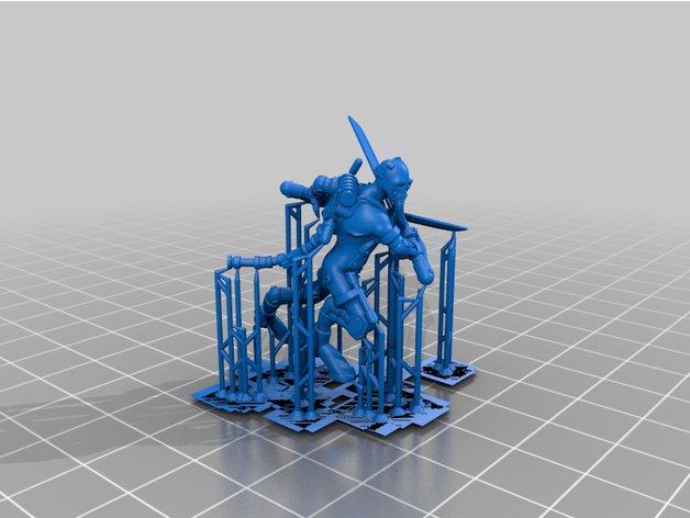 thicc oxidado perseguidor apoia escuro futuro mech 3D print model - Mito3D