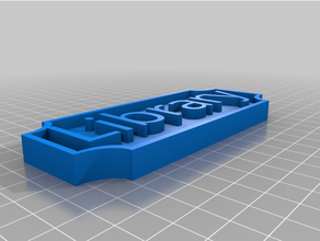 personalizado nlibrary2ameplate 3d print model - Mito3D