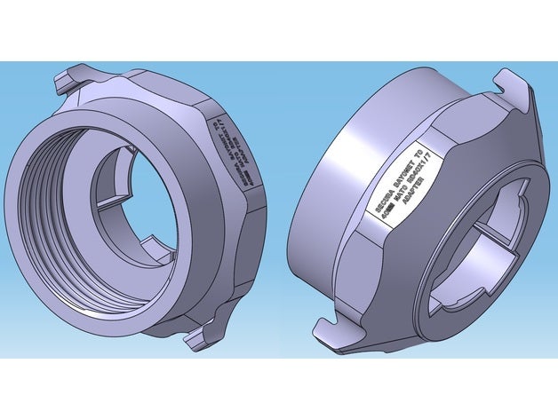 sequedad bc bayoneta 40mm OTAN rd40x1 7 adaptador en148 1 filtrar máscara gas rd40 respirador 3D print model - Mito3D