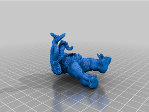 duncanshadow remix strange beast demon eldritch horror monster rpg 3d print model - Mito3D
