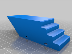 escalier cubes ligne + intérieur murs pentes 3d print model - Mito3D