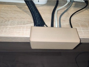 câble organisateur table bord guider gestion 3d print model - Mito3D