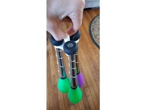 juggling club clip clubs holder juggle prop 3d print model - Mito3D