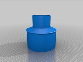 4x2on423my customized vacuum hose adapter 3d print model - Mito3D