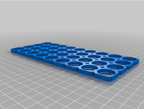 customized parametric battery pack holder 3d print model - Mito3D